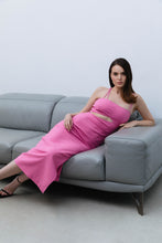 Load image into Gallery viewer, Linen pink dress