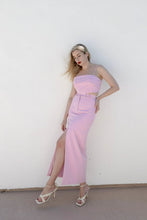 Load image into Gallery viewer, Pink Asymmetric Crop Top