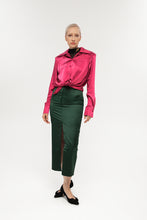 Load image into Gallery viewer, silk midi skirt