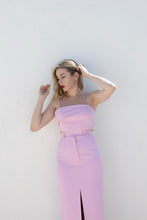 Load image into Gallery viewer, ELENA BURBA pink asymmetric crop top